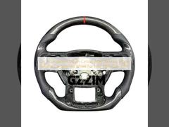 اكسسوارات السيارات عجلة قيادة مخصصة من ألياف الكربون عجلة قيادة مناسبة لسيارة فورد F150 2015-2019