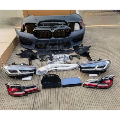 BMW Upgrade Parts Full Sets of Plastic Bumpers Hood Fender Light for F18 Upgrade To G38 Style