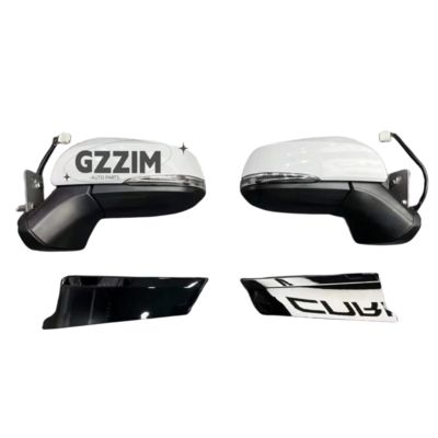 ABS Plastic Side Mirrors Door Mirror Reversing Mirror With Steering Lamp For Alpha 2011 Upgrade To 2018