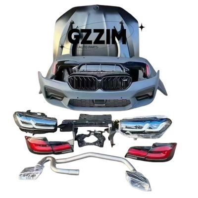 BMW Upgrade Parts Full Sets of Plastic Bumpers Hood Fender Light for F18 Upgrade To G38 Style