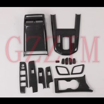 Carbon Fiber Look Car Interior Decal Sticker Trim New Cars Decoration Accessories for DMAX D-max 2020 2021